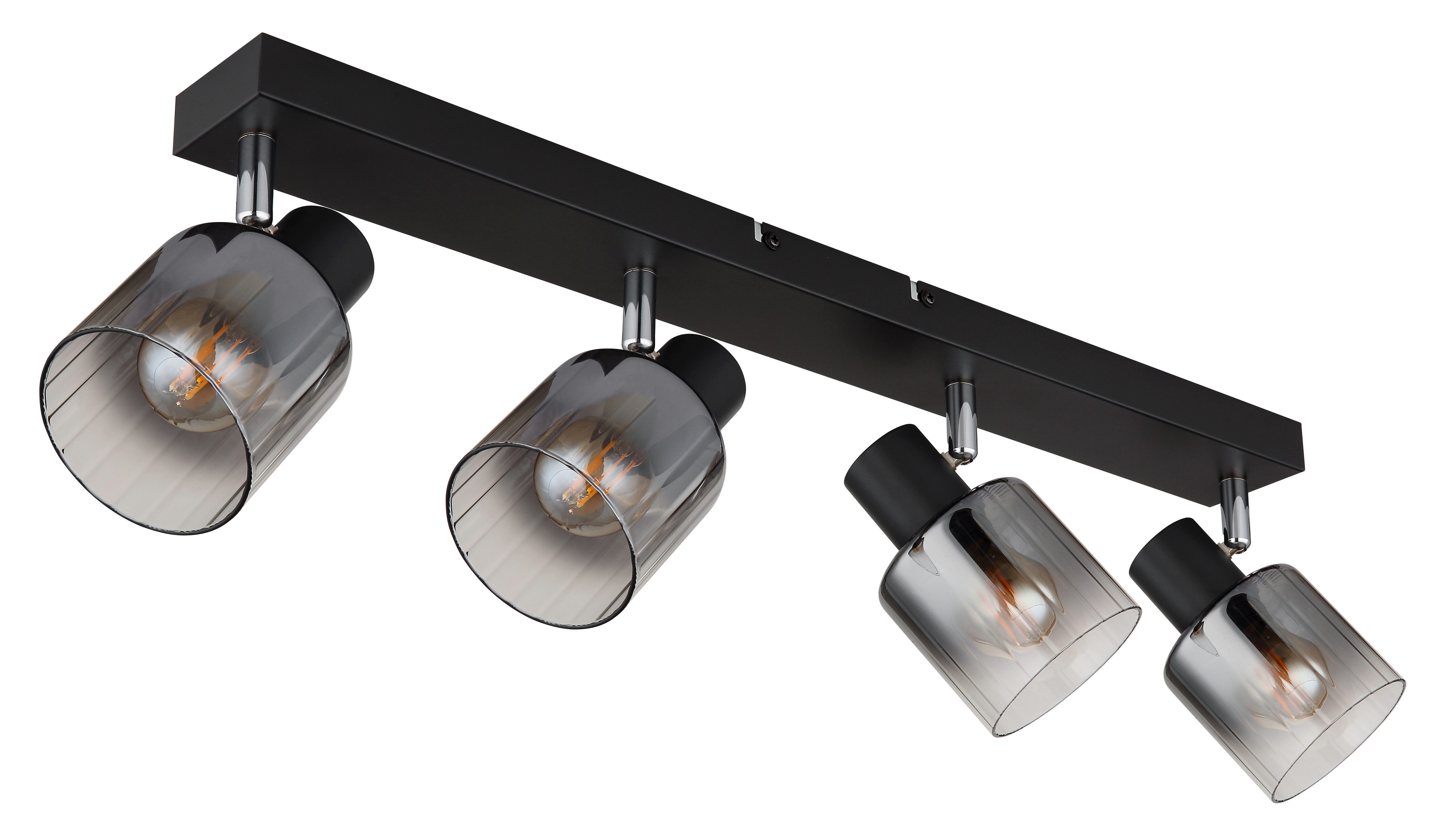 NOWA Deckenstrahler JACK, ohne Leuchtmittel, Deckenspot, Glas, Wohnzimmer, Flur, Essbereich