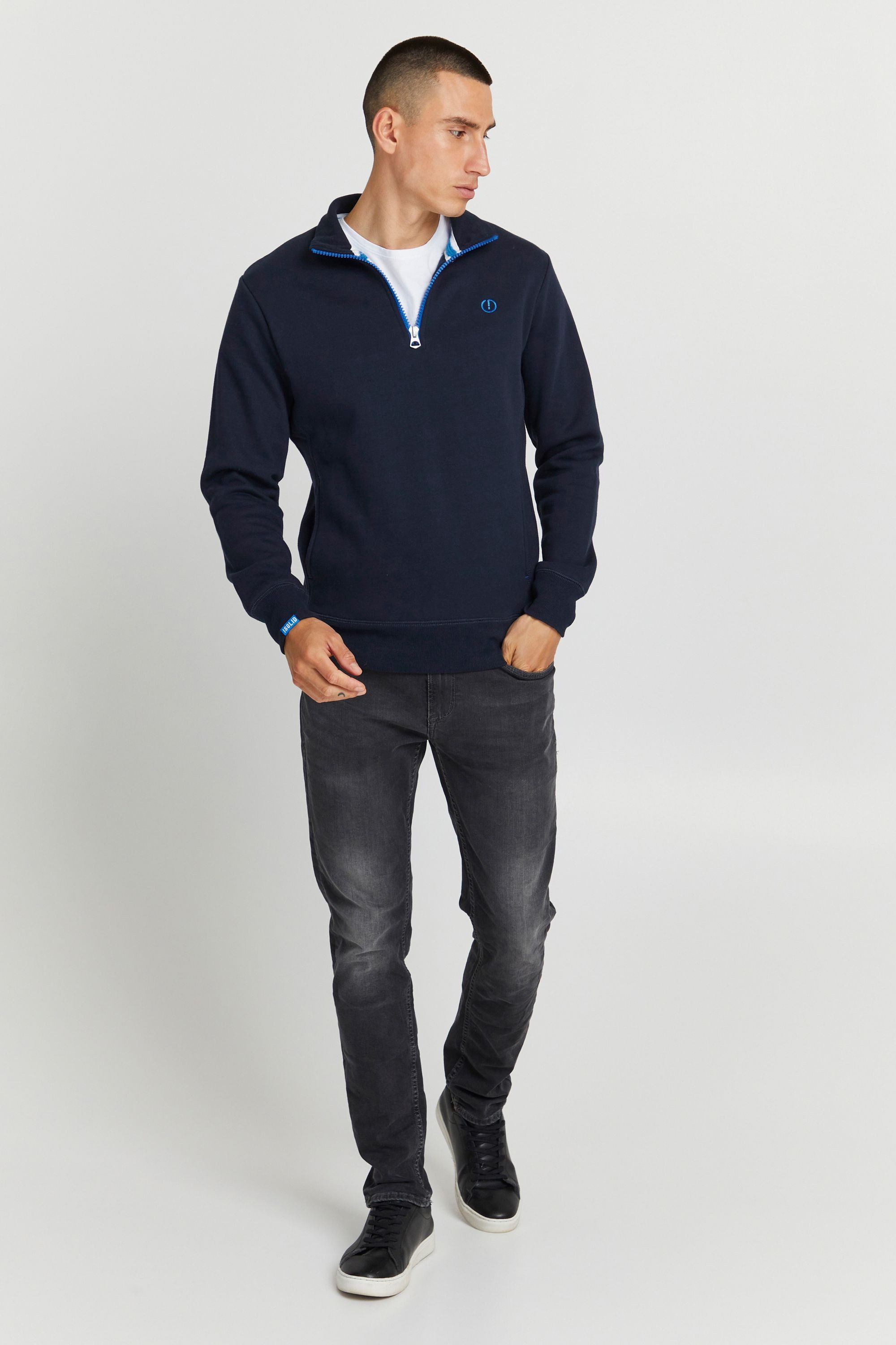 !Solid Stehkragenpullover SDBennTro Ziptroyer 21300895-ME Modischer günstig online kaufen