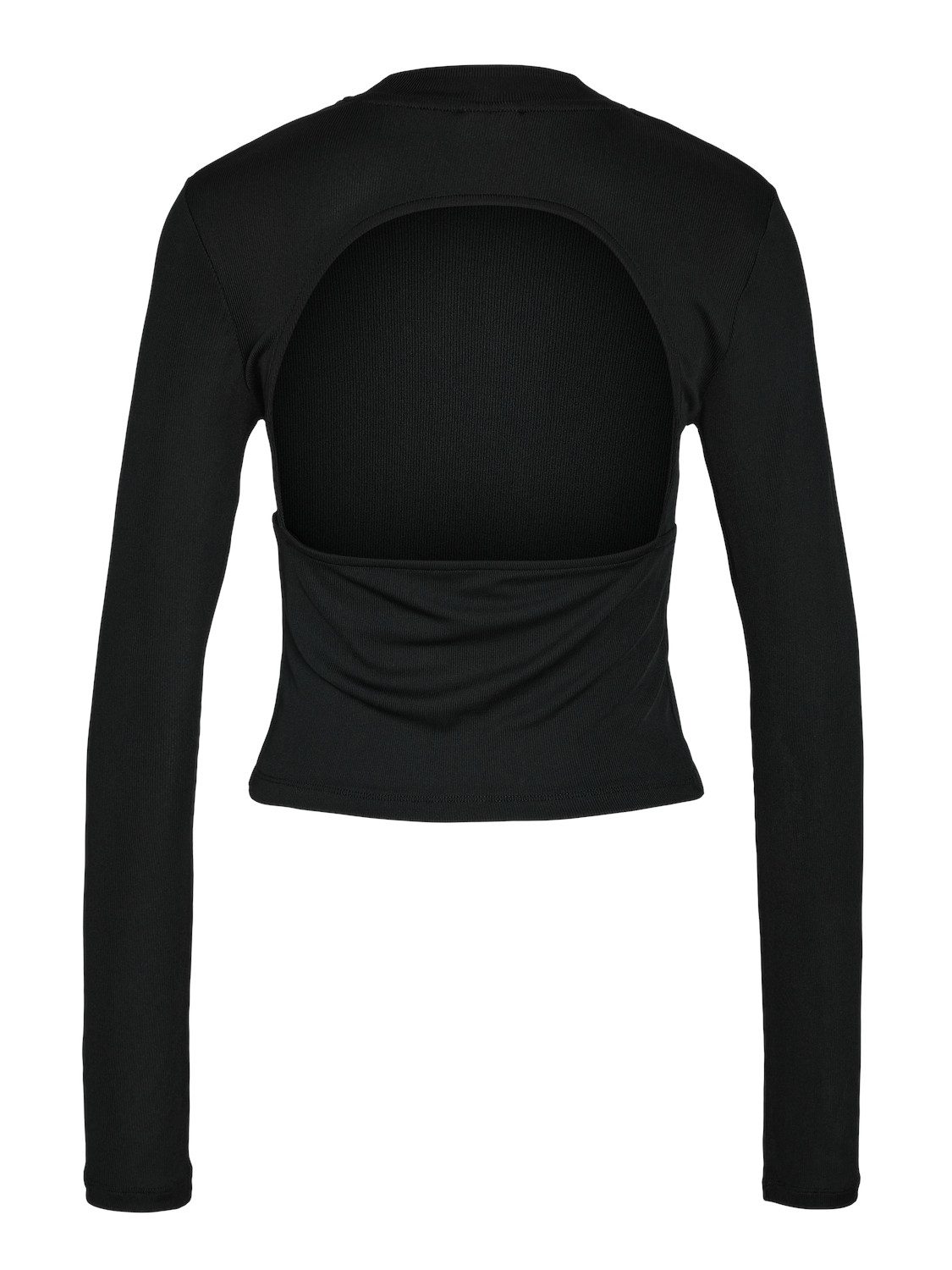 Noisy may Shirttop eng geschnitten mit Rückenausschnitt NMANNIE L/S OPEN BACK RIB TOP JRS
