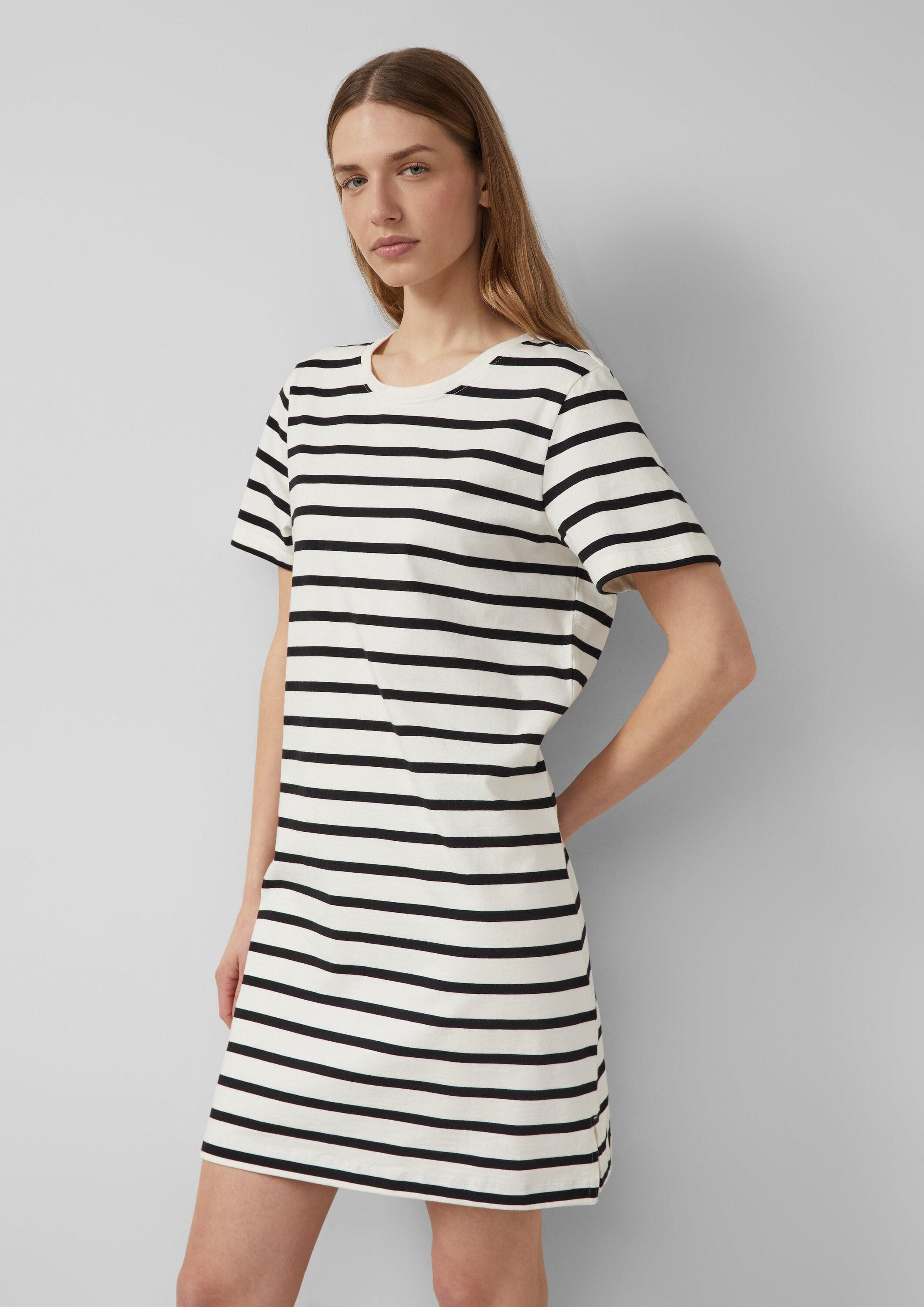 s.Oliver Midikleid Kleid Jersey-Kleid mit seitlichen Schlitzen