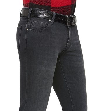 MEYER Slim-fit-Jeans Super Stretch Dual Core Denim M5 SLIM mit Rundbundverarbeitung
