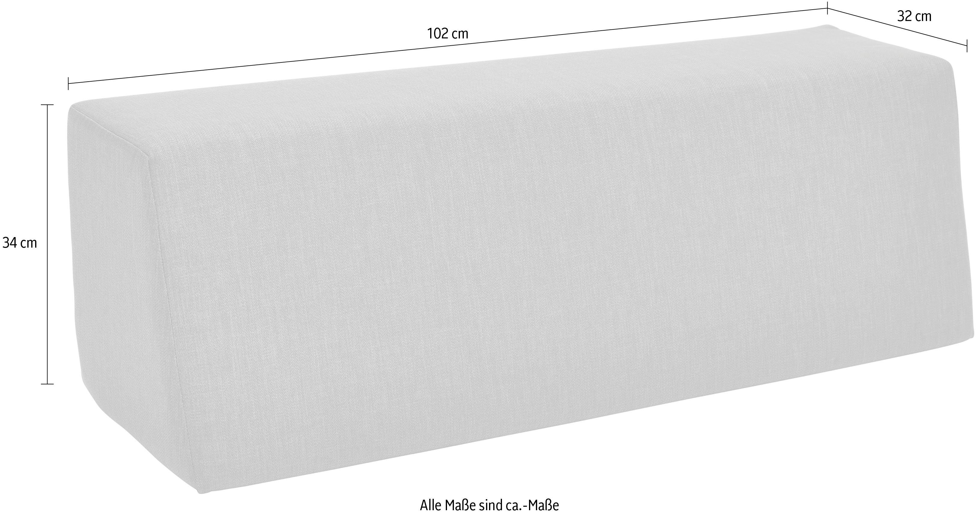 in LIVING Designstoff Rückenkissen 2 SMALL Stapelliege, Fiord (eckig) Stoff KVADRAT hochwertigem Polsterauflage Müller für bezogen