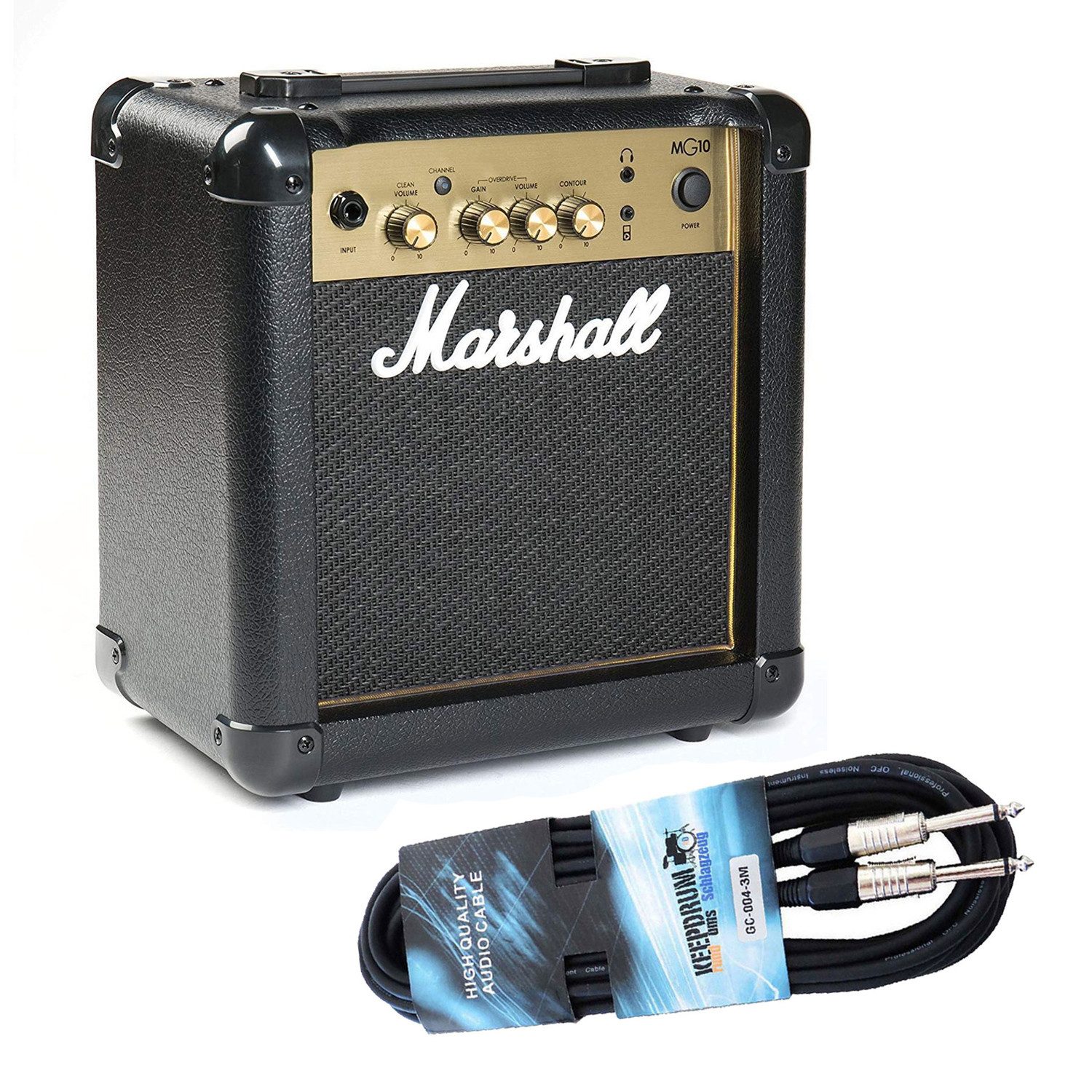 Marshall Marshall MG10G Gitarren-Verstärker mit Kabel Verstärker (Anzahl Kanäle: 2, 10,00 W, mit Klinkenkabel)