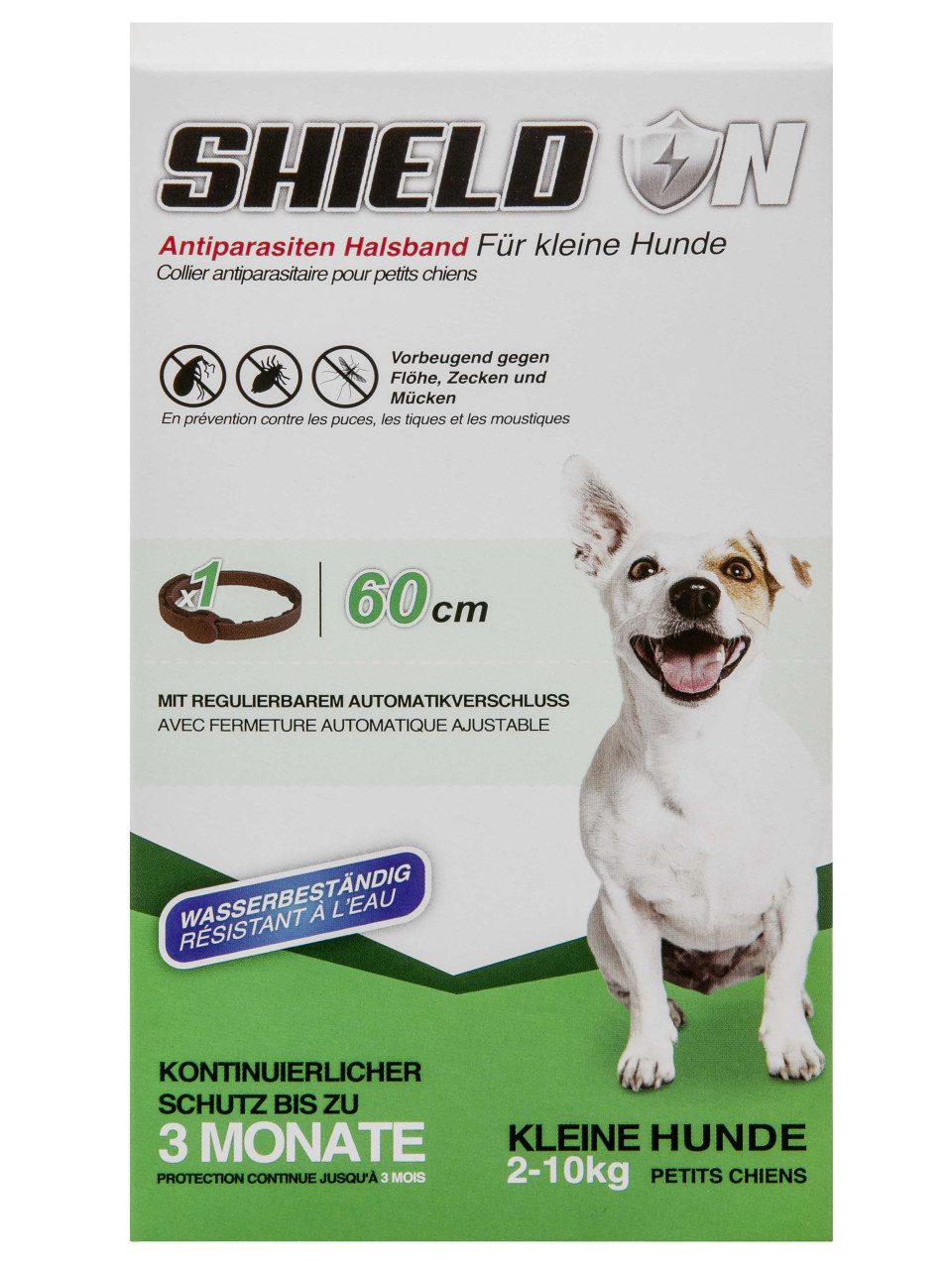 Hundehandtuch Shield On Ungezieferhalsband für kleine Hunde 60