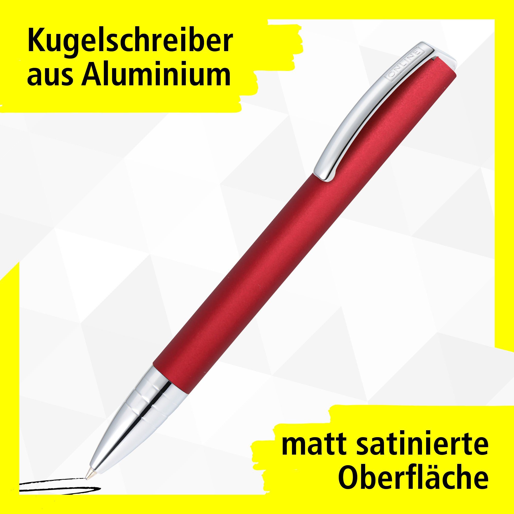 Pen in Rot Geschenkbox Vision Online Kugelschreiber Drehkugelschreiber,