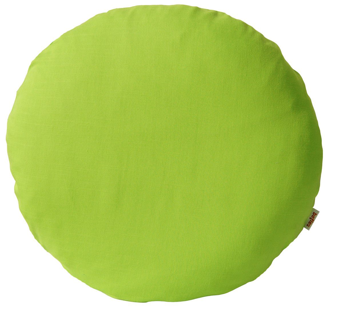 beties Kissenbezug Farbenspiel, (1 Stück), rund ca. 40 cm Kissenhülle Dekokissen (Apfelgrün)