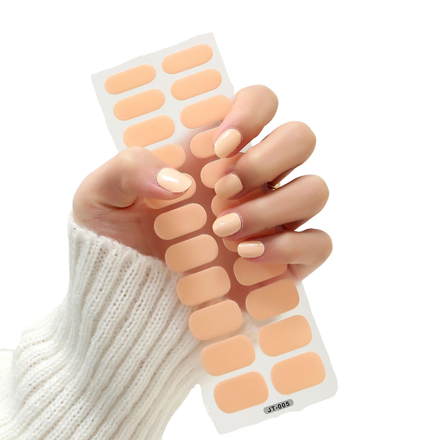 The Beauty House Искусственные ногти Nagelfolie uv Härtend - Nagelfolie Selbstklebend - UV Nagelfolien, 22 Stück Nagelsticker,Nails Starter Set, Nageldesign
