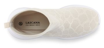 LASCANA Sneaker elastisches Material, Slipper, Boot, Freizeitschuhe, High Top VEGAN