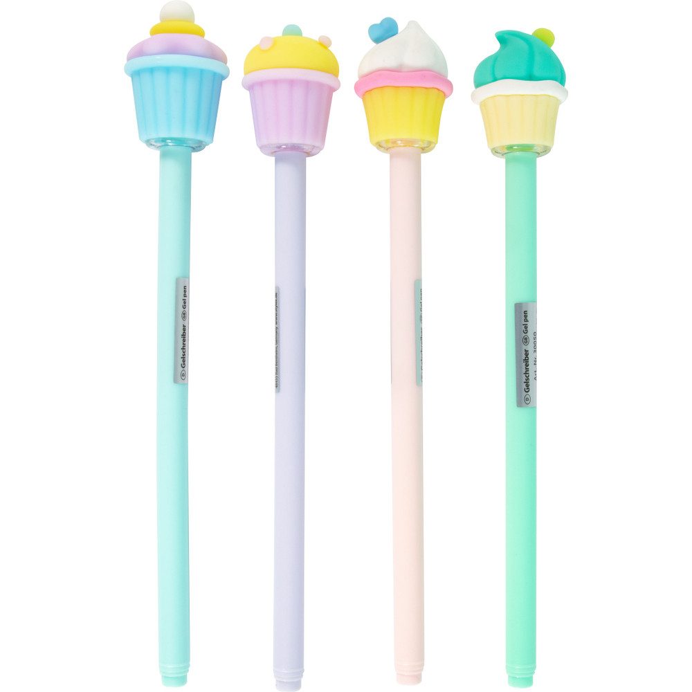 Stylex Schulheft Gelschreiber - mit Cupcake Topper - 1 Stück