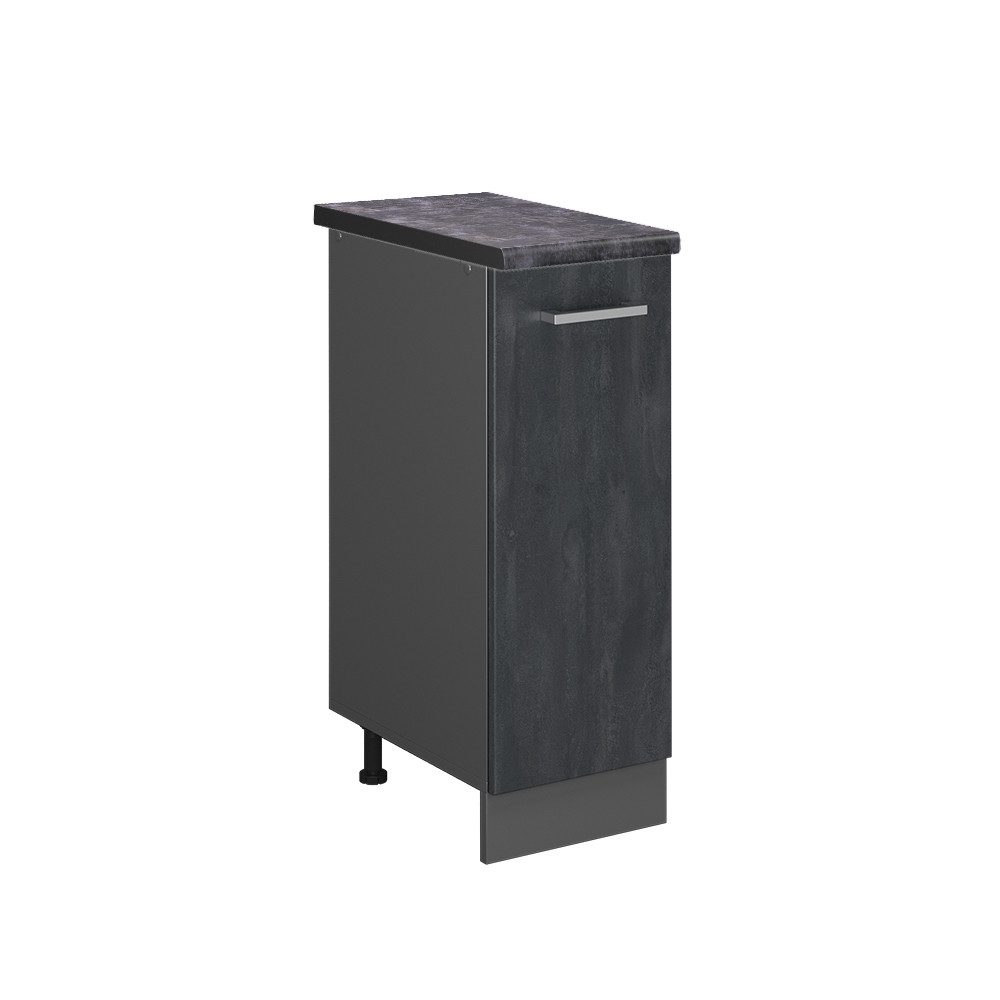 Vicco Apothekerschrank R-Line, Schwarz Beton/Anthrazit, 30 cm AP Anthrazit (1-St)