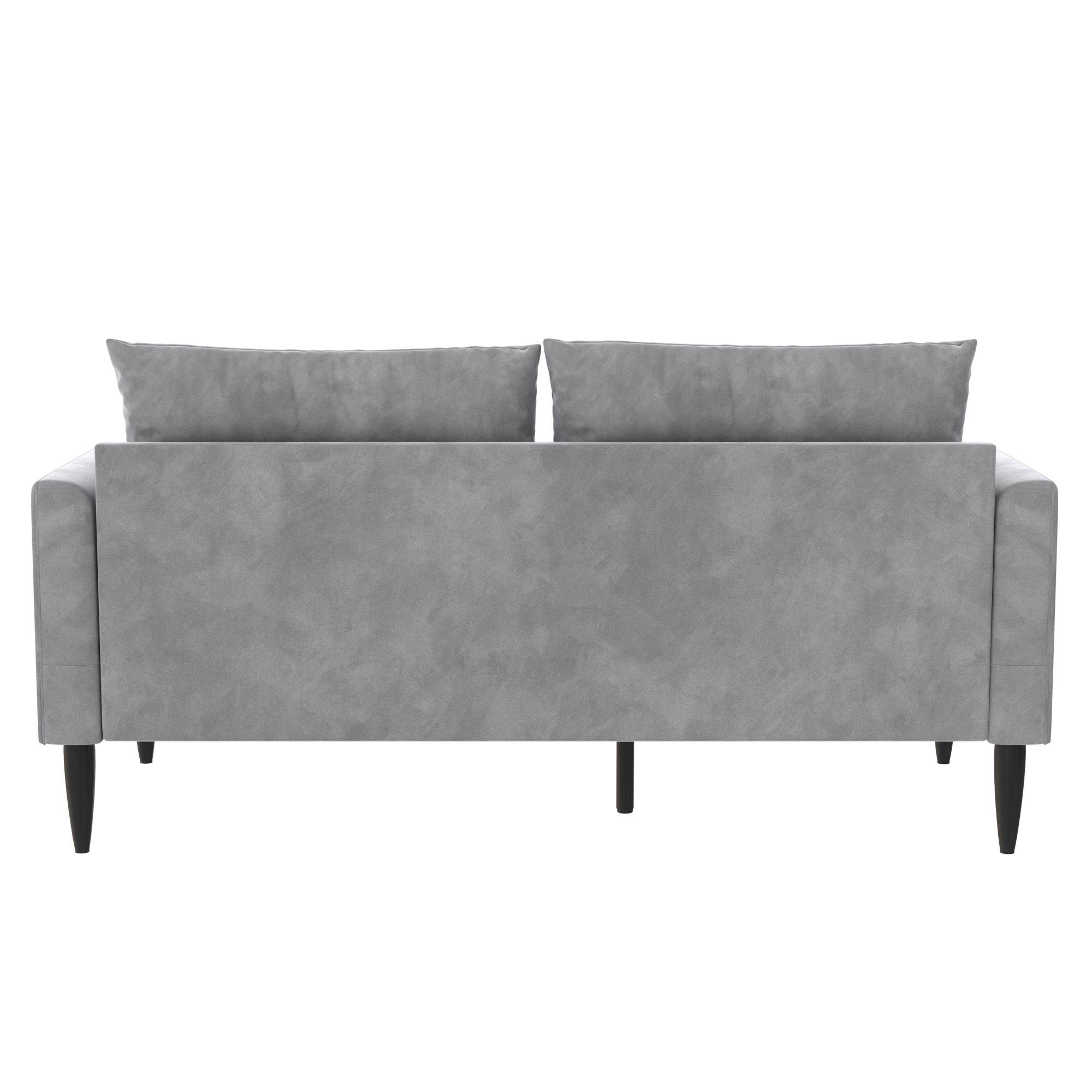 loft24 Sofa Bailey, Couch, 2-Sitzer, in cm Bezug Metallbeine, Länge Samtoptik, 150