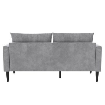 loft24 Sofa Bailey, Couch, 2-Sitzer, Bezug in Samtoptik, Metallbeine, Länge 150 cm