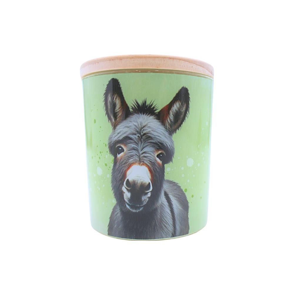 Dekohelden24 Duftkerze Duftkerzen in verschiedenen Varianten (1-tlg), Sojawachs, Jasmin-Duft, motivierender Spruch