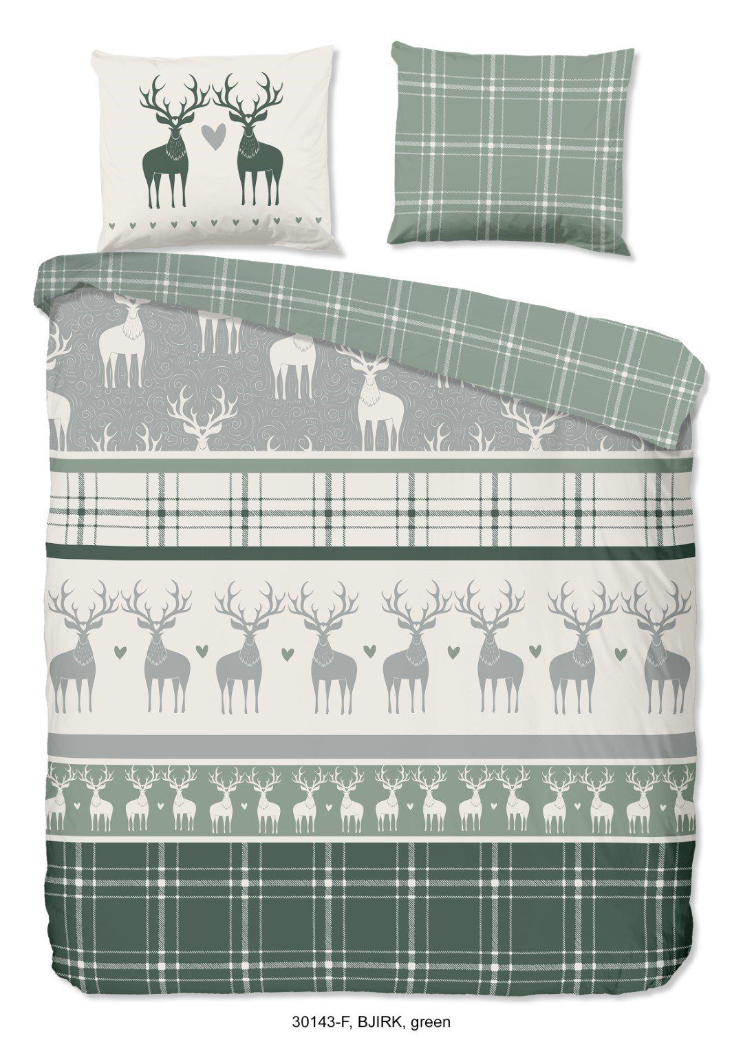 good morning Bettwäsche BJIRK Bettwäsche-Set Bettbezug & Kissenbezüge, flan günstig online kaufen