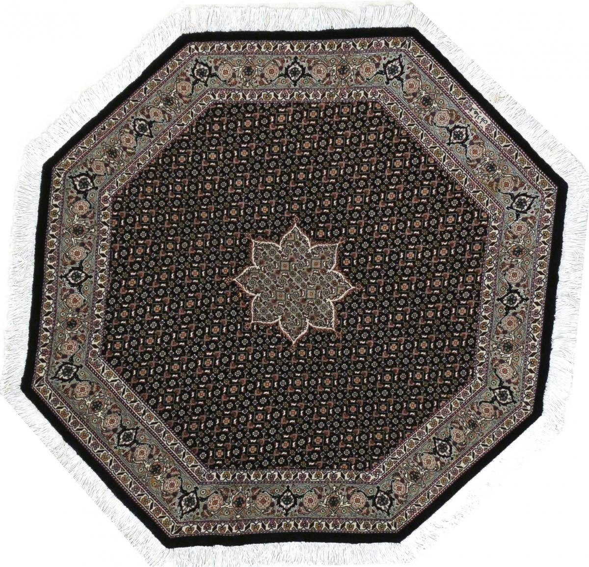 Orientteppich Täbriz Mahi 50Raj 103x104 Handgeknüpfter Orientteppich, Nain Trading, rund, Höhe: 7 mm