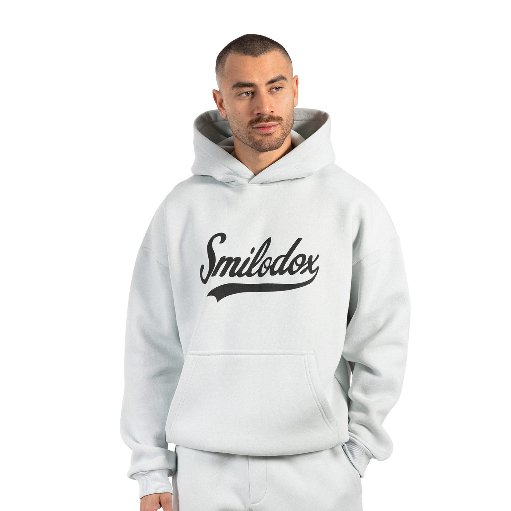 Smilodox Hoodie Lorik, Oversize Kapuzenpullover mit großem Frontprint auf d günstig online kaufen