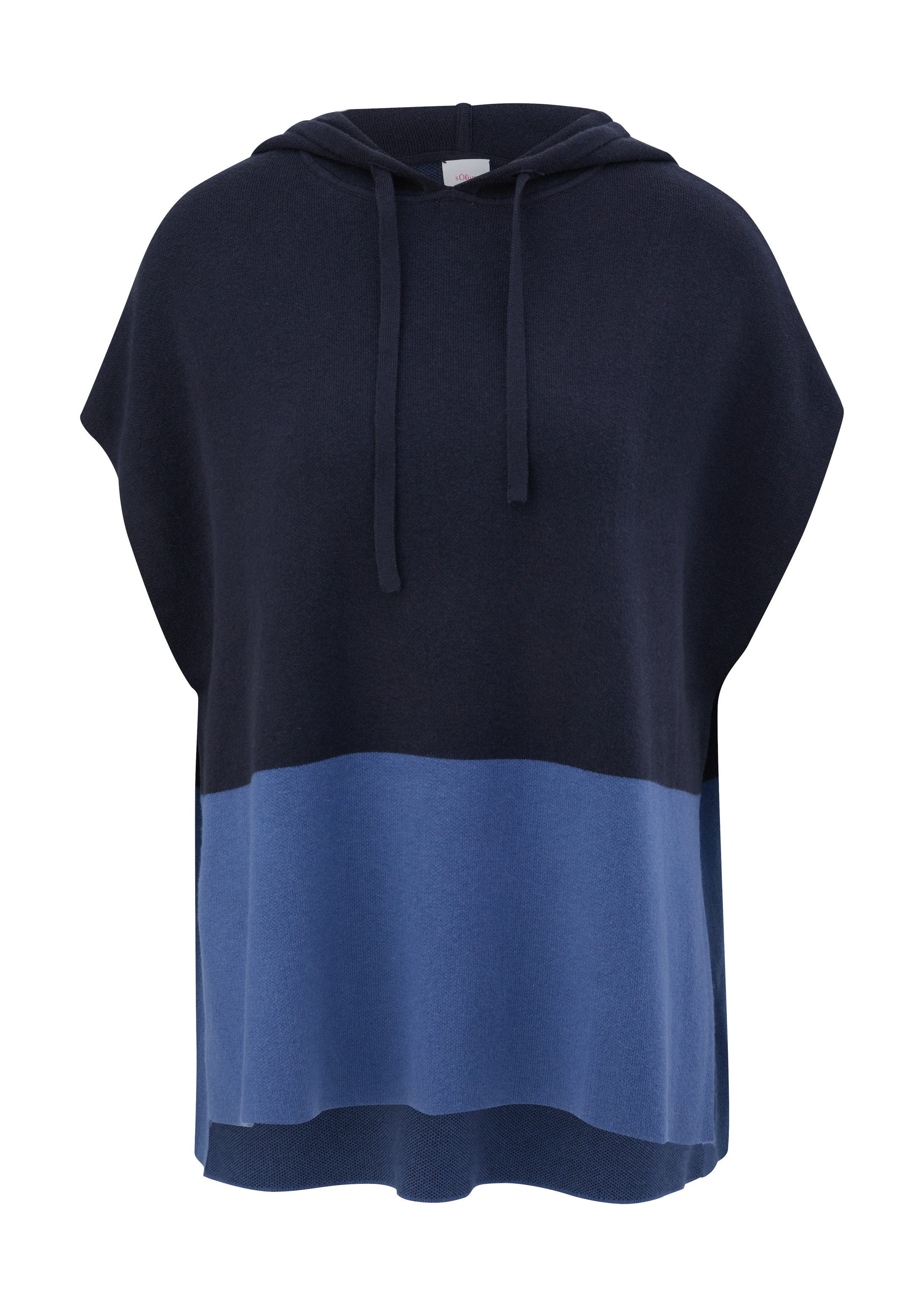 s.Oliver Poncho Indoor-Poncho Strickponcho aus Viskosemix