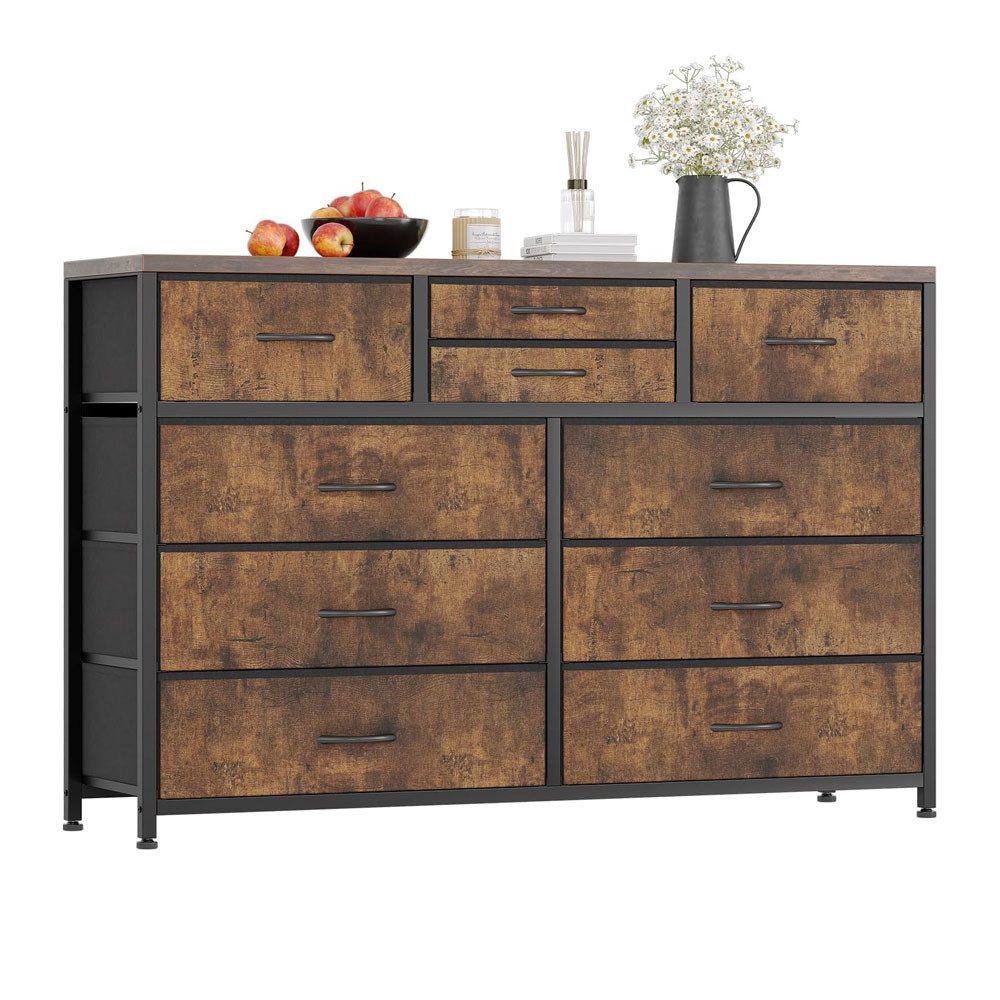 GarveeMore Kommode Große Aufbewahrungskomode für Schlafzimmer Wohnzimmer