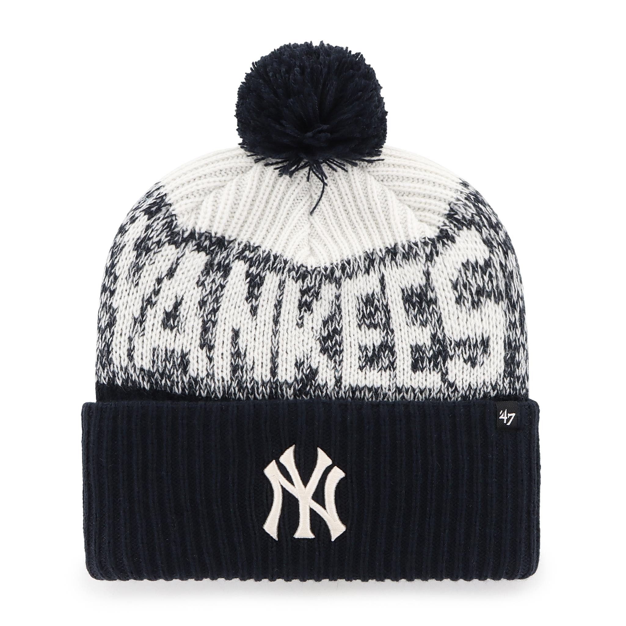 '47 Brand Bommelmütze '47 Brand MLB Beanie Bone Chill '47 Cuff Knit New York Yankees Navy (Beanie, Beanie, Bommelmütze) Bommel