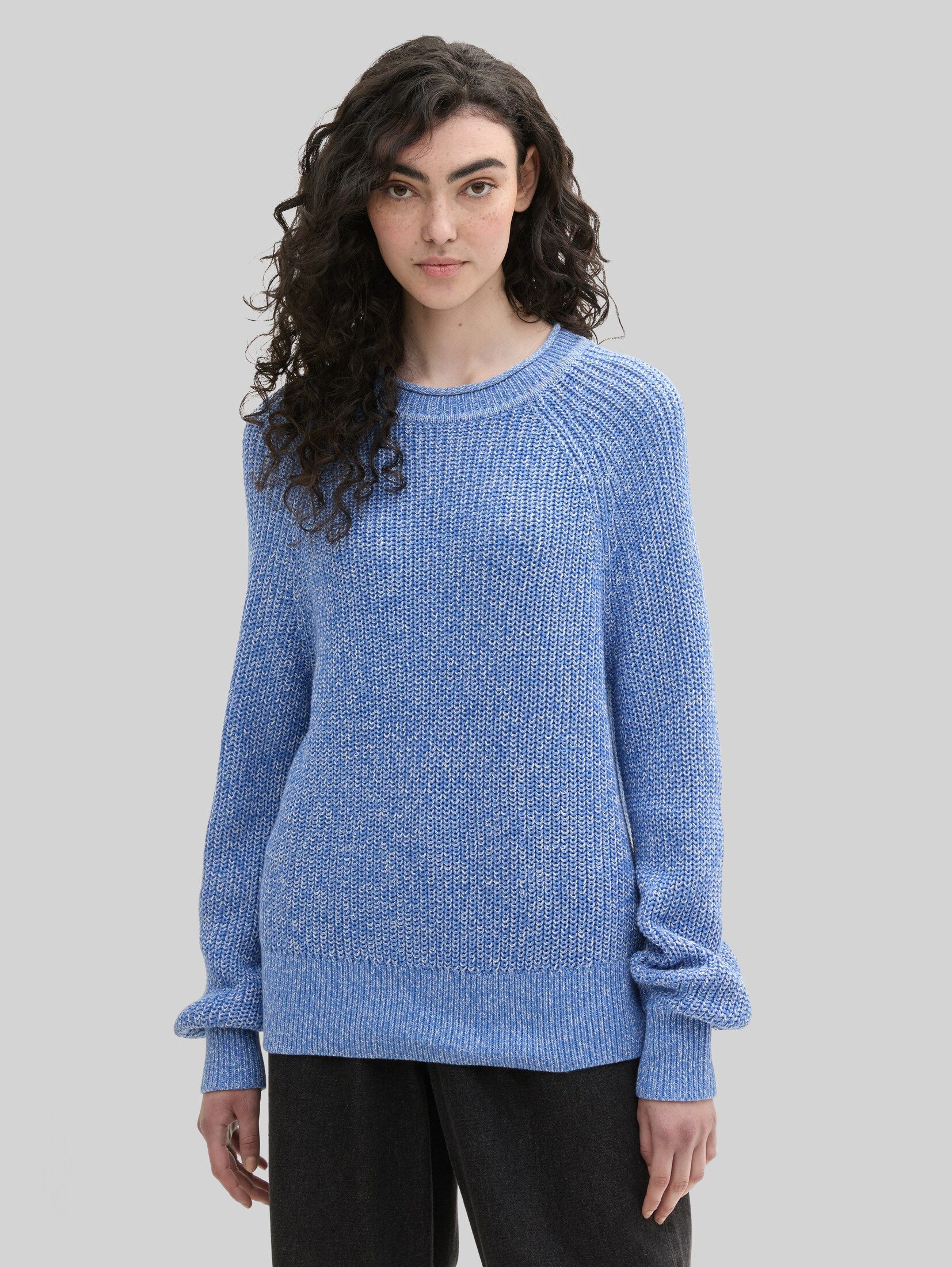 TOM TAILOR Denim Strickpullover Pullover & Strickjacken Strickpullover mit leichten Ballonärmeln