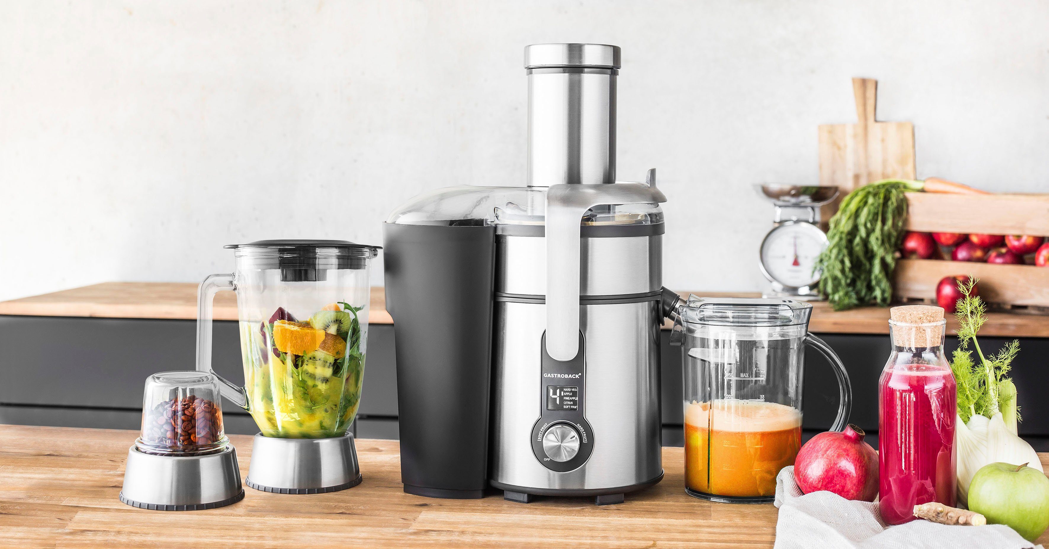 Gastroback Entsafter Design Multi Juicer Digital Pro 40153, 1300 W