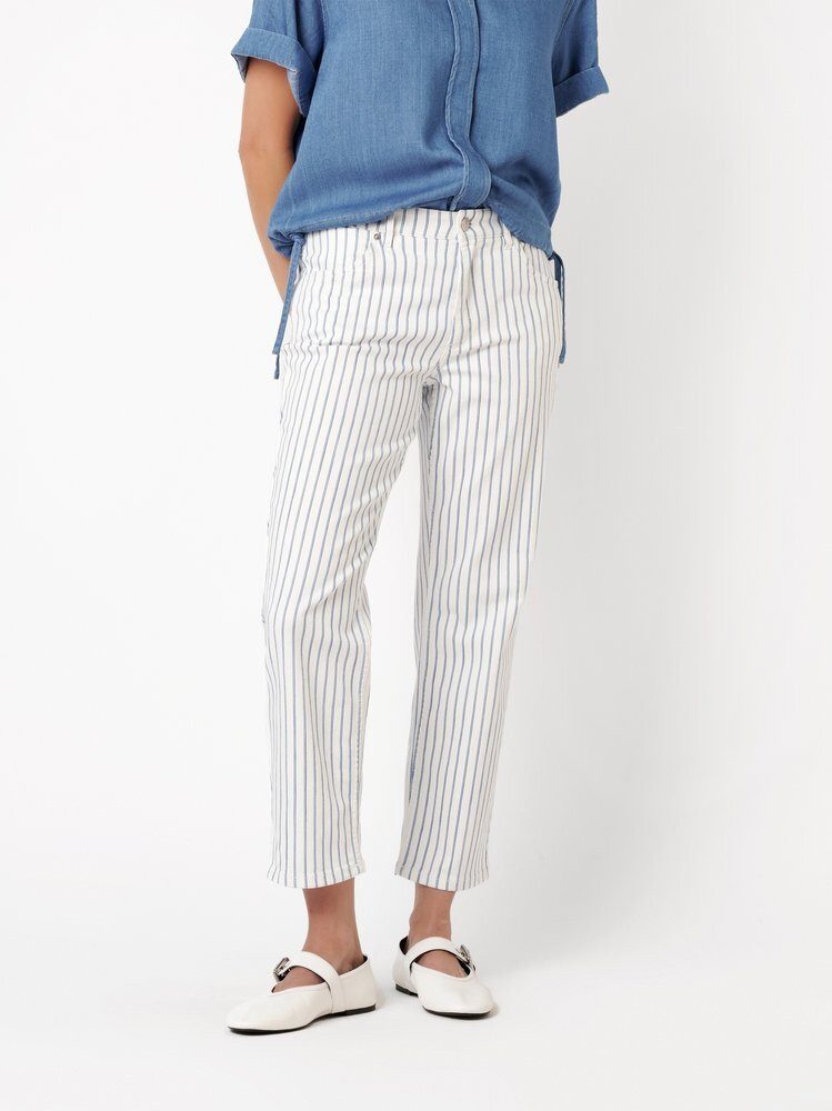 TONI Straight-Jeans Liv 7/8 mit Streifen