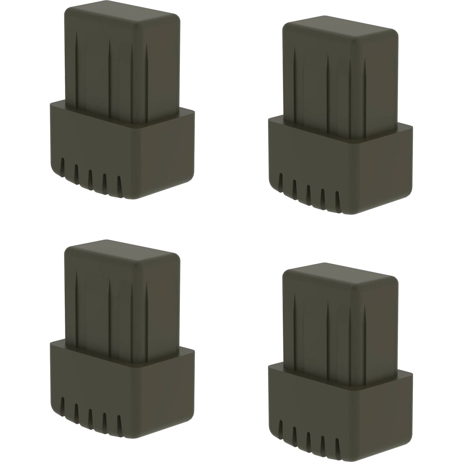 Günzburger Steigtechnik Bad-Stufe Günzburger Steigtechnik 4x Innenschuh für Stahl-Holz-Tritte - 019267