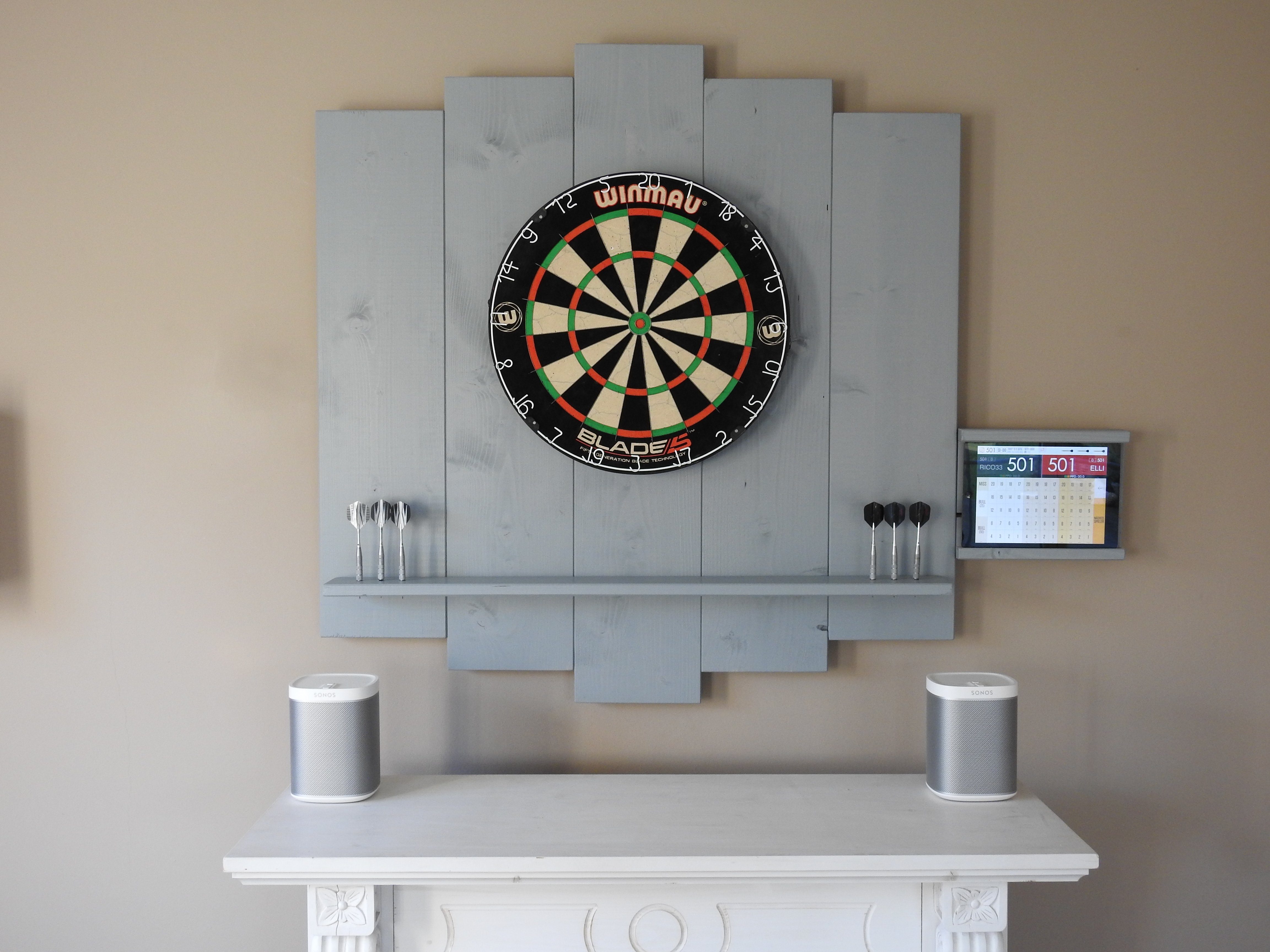 Dartscheibe WOODEN Dartboard Surround