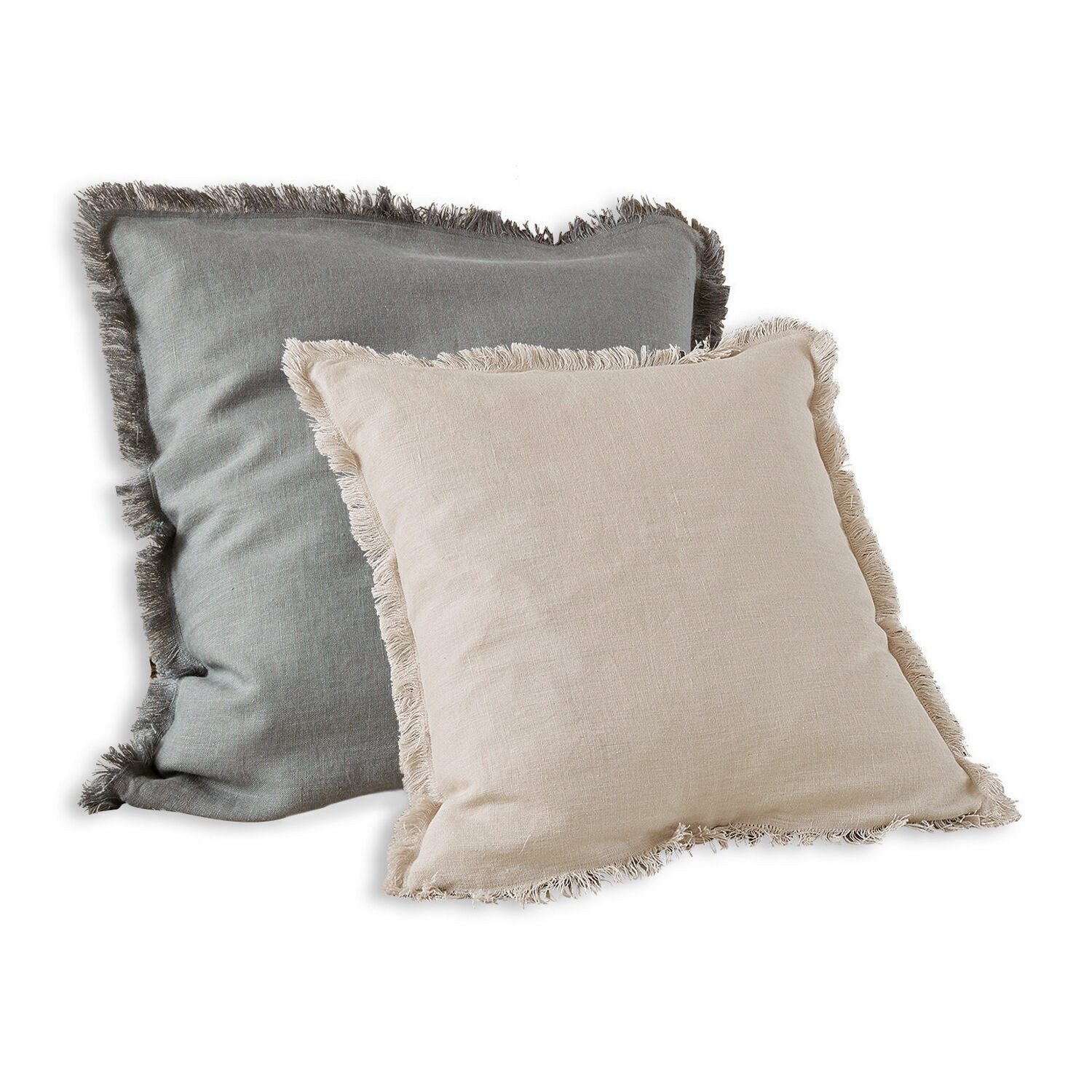 Mirabeau Kissenhülle Kissenhülle 2er Set Quebo grau/beige