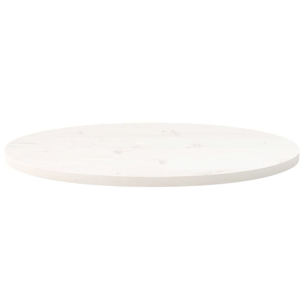(1 Kiefer 70x35x2,5 furnicato cm Weiß Oval St) Massivholz Tischplatte