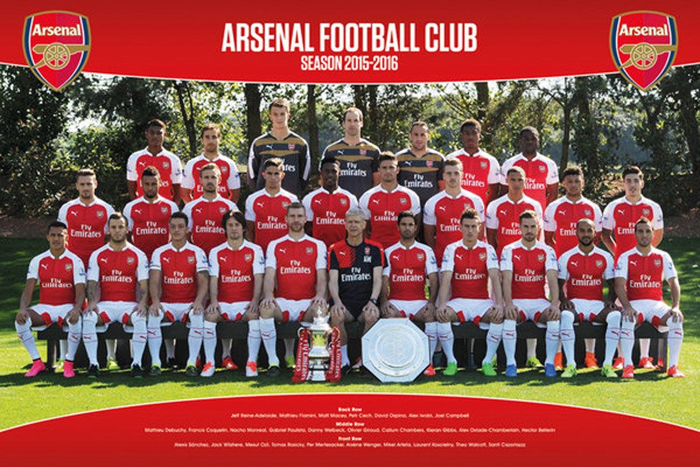 Poster Arsenal FC - Poster - Team Photo 15-16