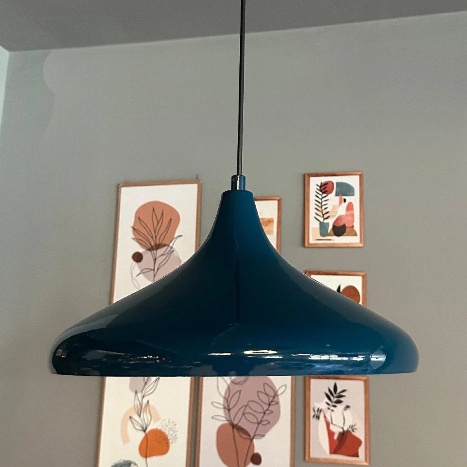 Bamyum Pendelleuchte Bamyum Pendelleuchte Durchmesser 35 cm E27 Metall Moderne Lampe, ohne Leuchtmittel