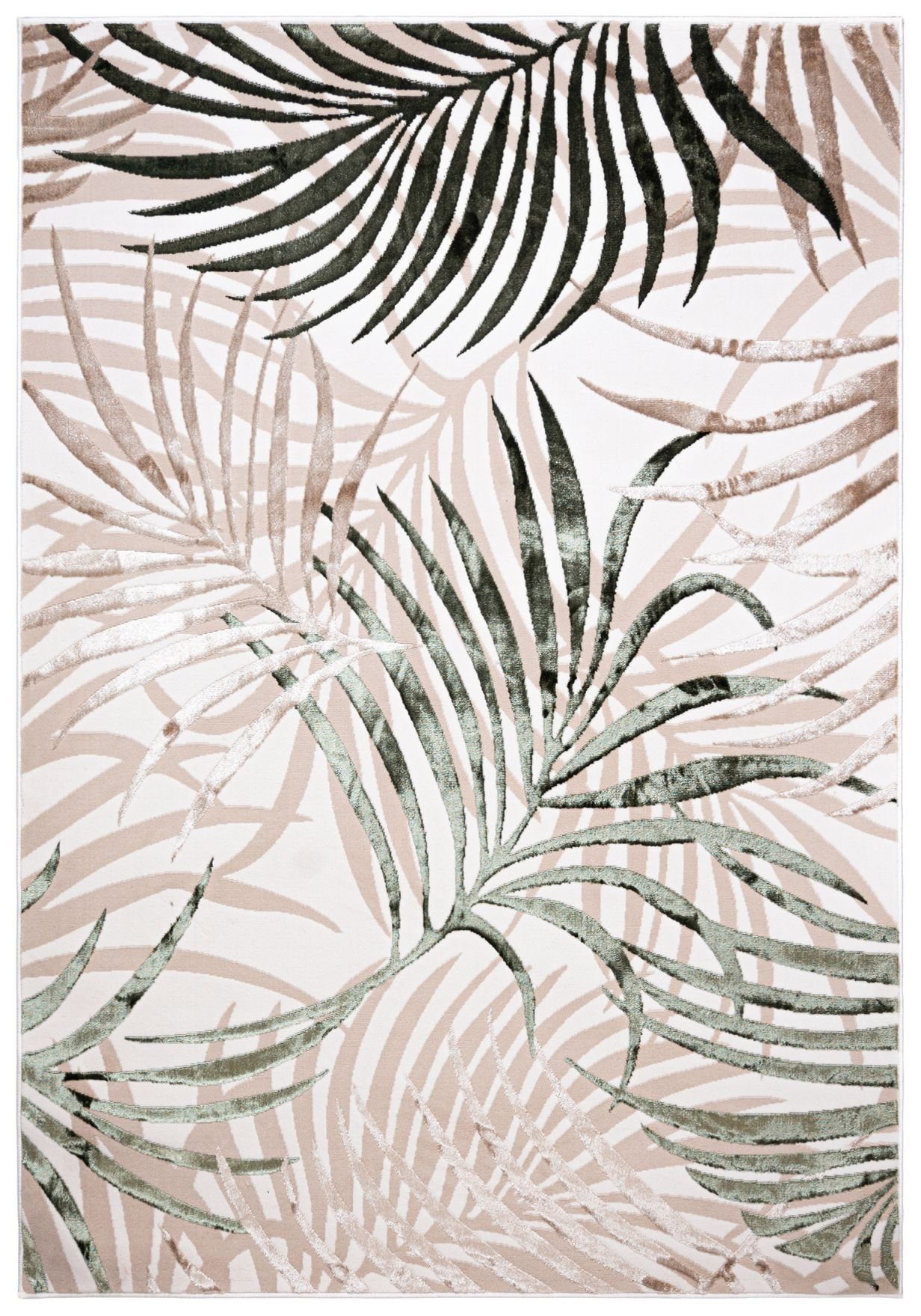 Mazovia Designteppich Modern Teppich für Wohnzimmer- Beige Creme mit Gold, günstig online kaufen