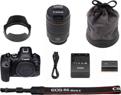 Canon EOS R6 Mark II Systemkamera (RF 24-105mm F4 L IS USM, 24,2 MP, Bluetooth, WLAN (Wi-Fi)