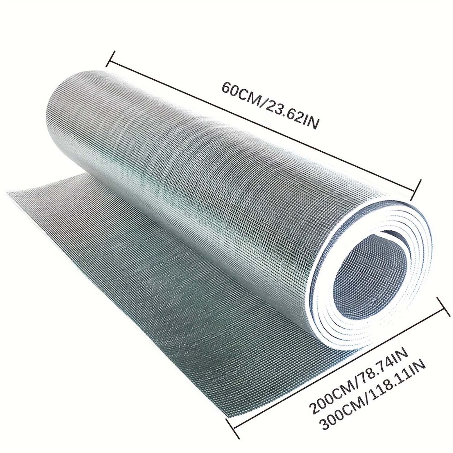 Diwzbyn Sonnenschutz-Fensterfolie für Glasfenster Wärmedämmfolie Fenster 8mm Doppelte Aluminiumblasen