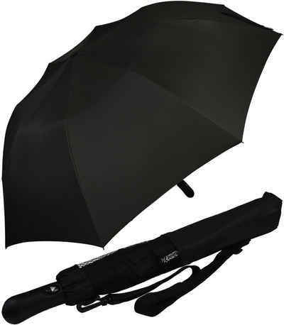 iX-brella Taschenregenschirm Trekking Golf-Taschenschirm XXL mit Umhängetasche, mit riesigem 124cm Dach-Durchmesser