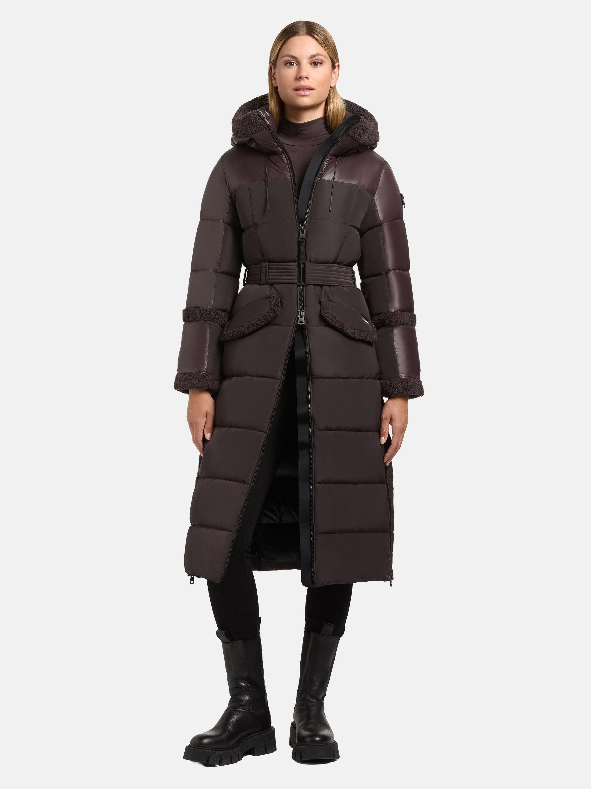 khujo Steppmantel Julita2 Warmer Damen Hybrid-Mantel mit zahlreichen Features