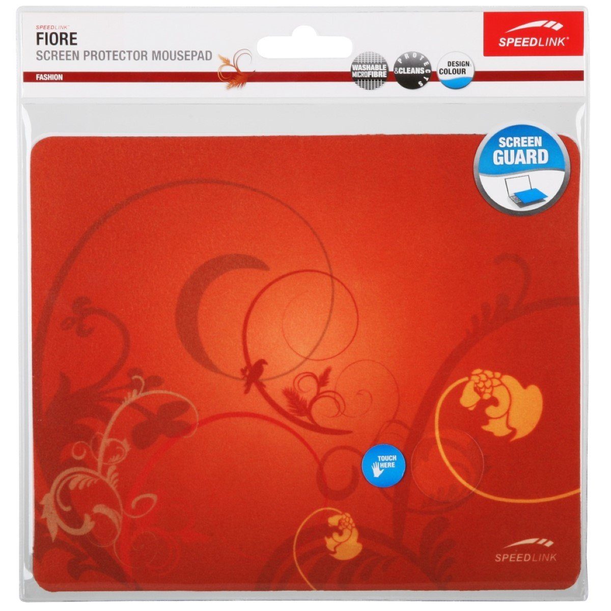 Speedlink Mauspad 3in1 Schutz-Tuch Reinigungs-Tuch Maus-Pad, 3in1 Bildschirm-Schutz Reinigungstuch Mauspad für Notebook Display