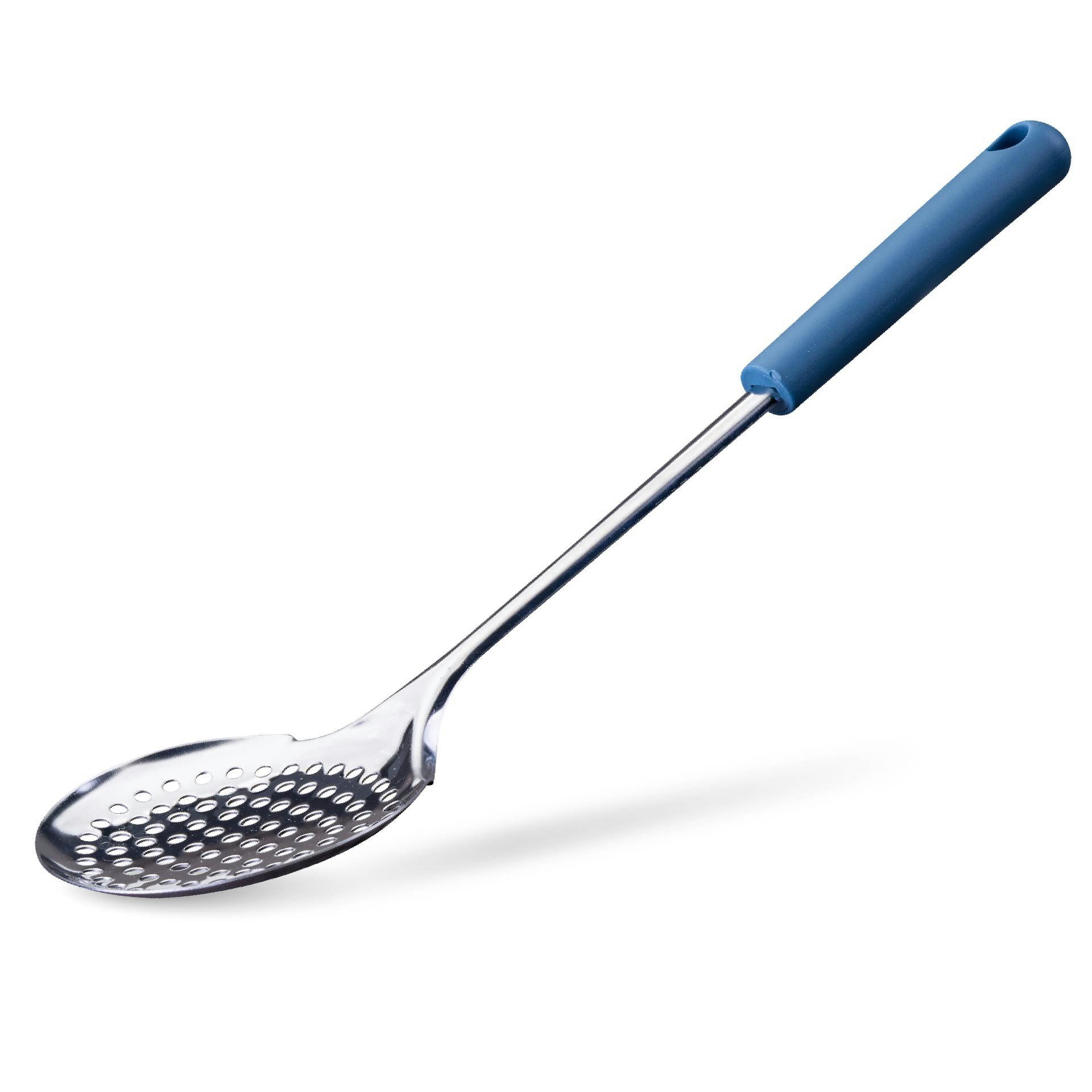 FACKELMANN Nudellöffel Edelstahl Abseihlöffel, Küchenhelfer