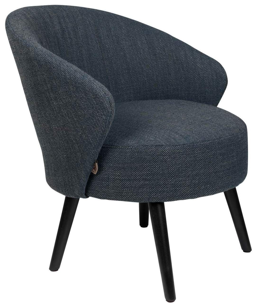 Dutchbone Loungesessel Lounge Sessel WALDO BLUE Stuhl von DUTCHBONE