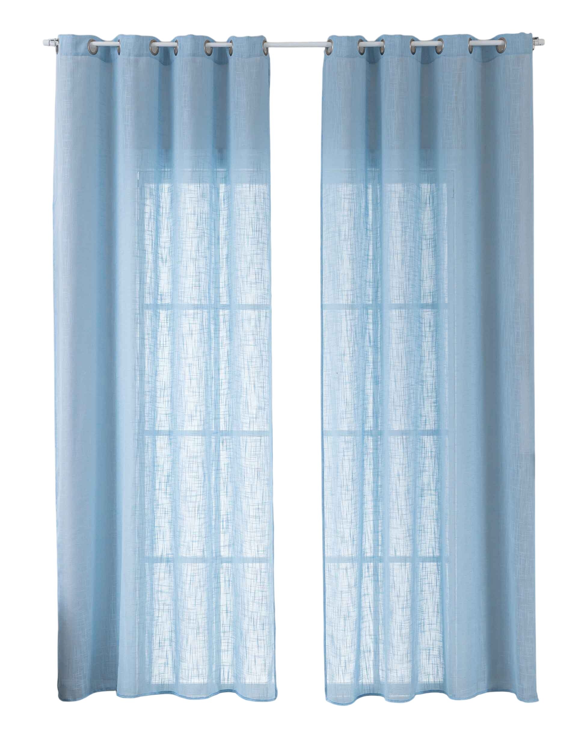 Gardinenbox Gardine (2 St), Ösen, halbtransparent, Polyester, Grobfaser »Se günstig online kaufen