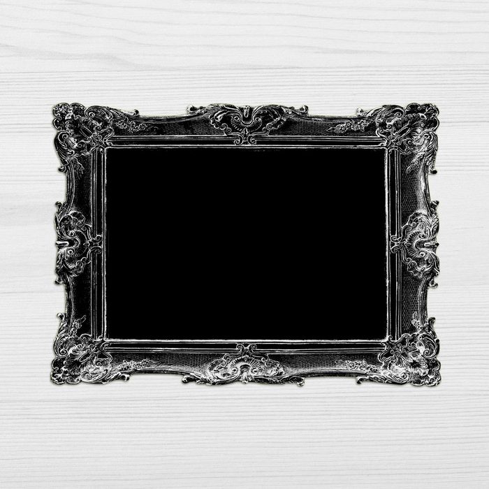 Platzset Tischset abwaschbar - Framepad "Florenz" in schwarz framepad.de (1-St. 44 x 32cm) Tischset in eleganter Bilderrahmen-Optik aus erstklassigem Vinyl