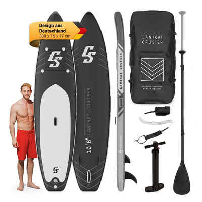 Capital Sports Inflatable SUP-Board WTR1-LaniCru10,8Blk, Paddle Board, (Set), Stand Up Paddling Board Standup Paddle Board SUP Board Paddel Board