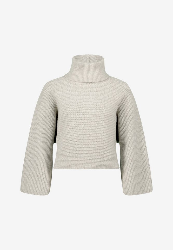 Zero Rollkragenpullover Winterpullover mit Fledermausärmeln