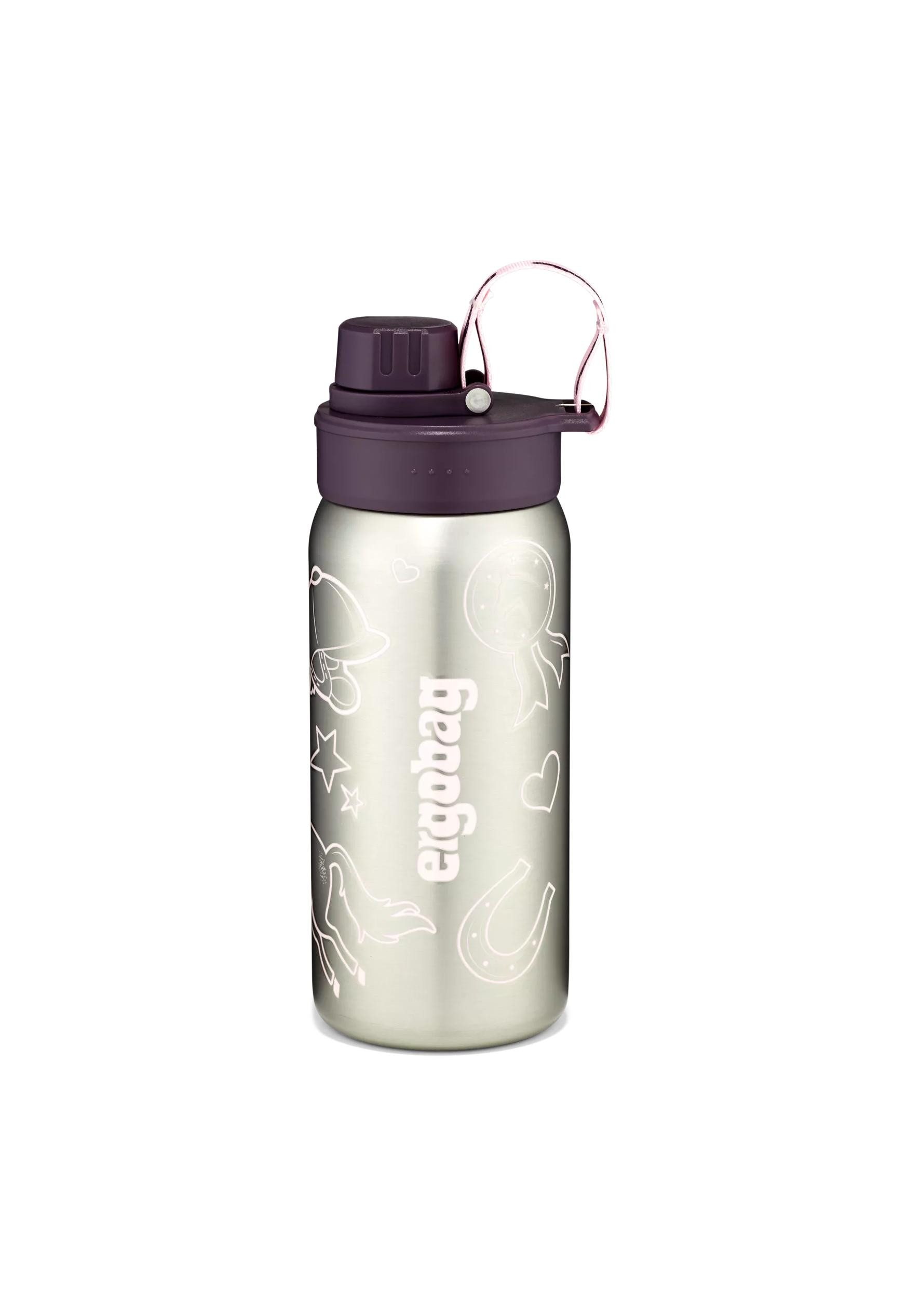 ergobag Trinkflasche Edelstahl Trinkflasche, auslaufsicher und kohlensäuregeeignet