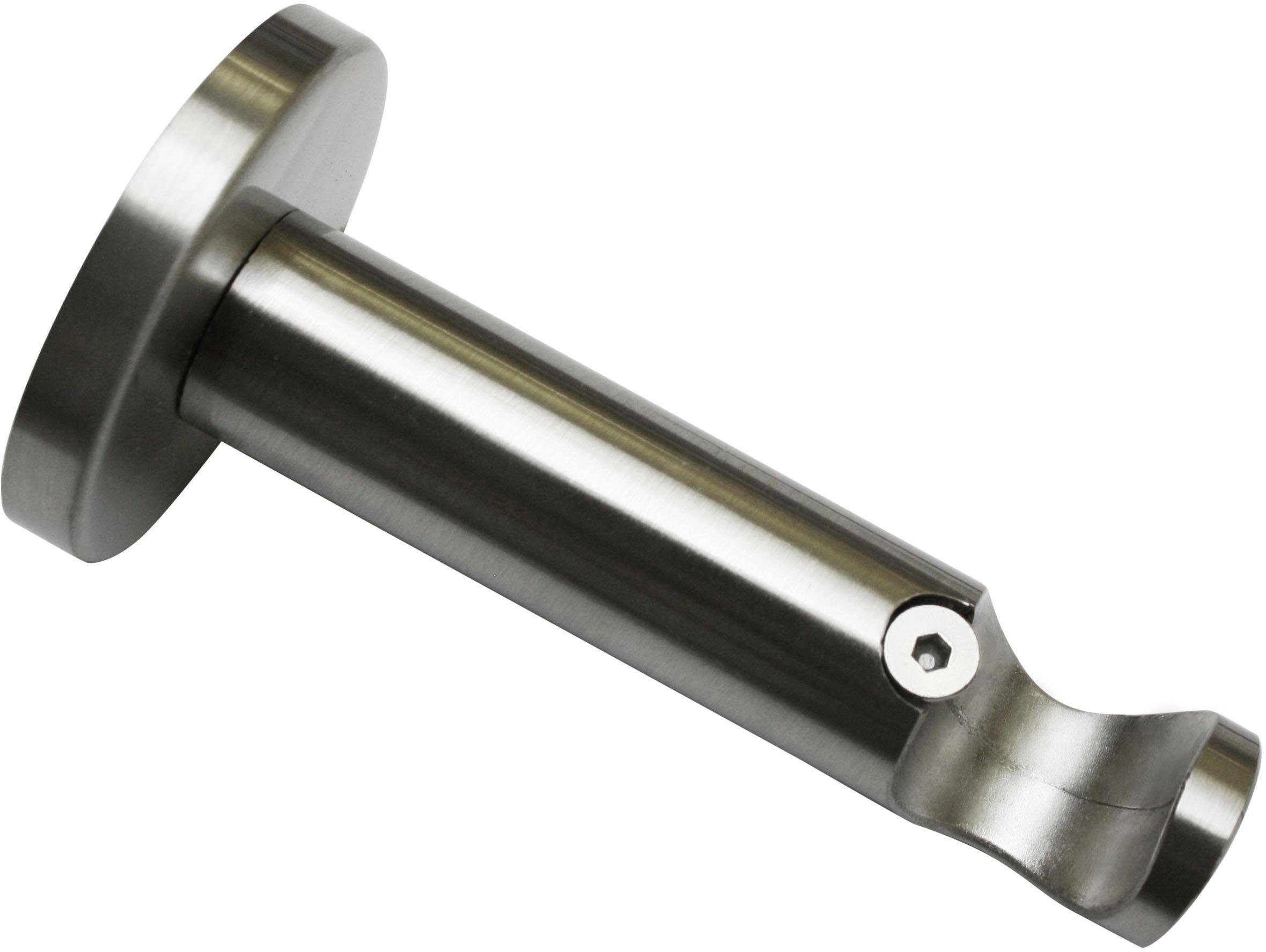 GARDINIA Träger Wandträger offen für Gardinenstangen, (1-St), Serie Einzelprogramm Chicago Ø 20 mm