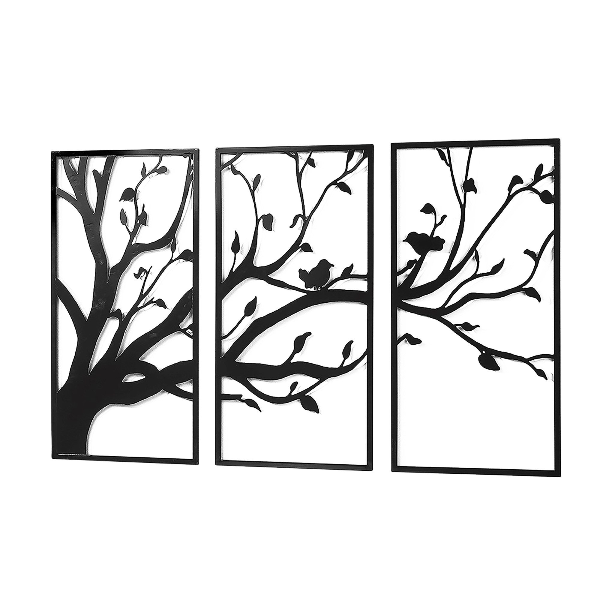 Kobolo Wandbild Metallbild TREE dreiteilig aus günstig online kaufen