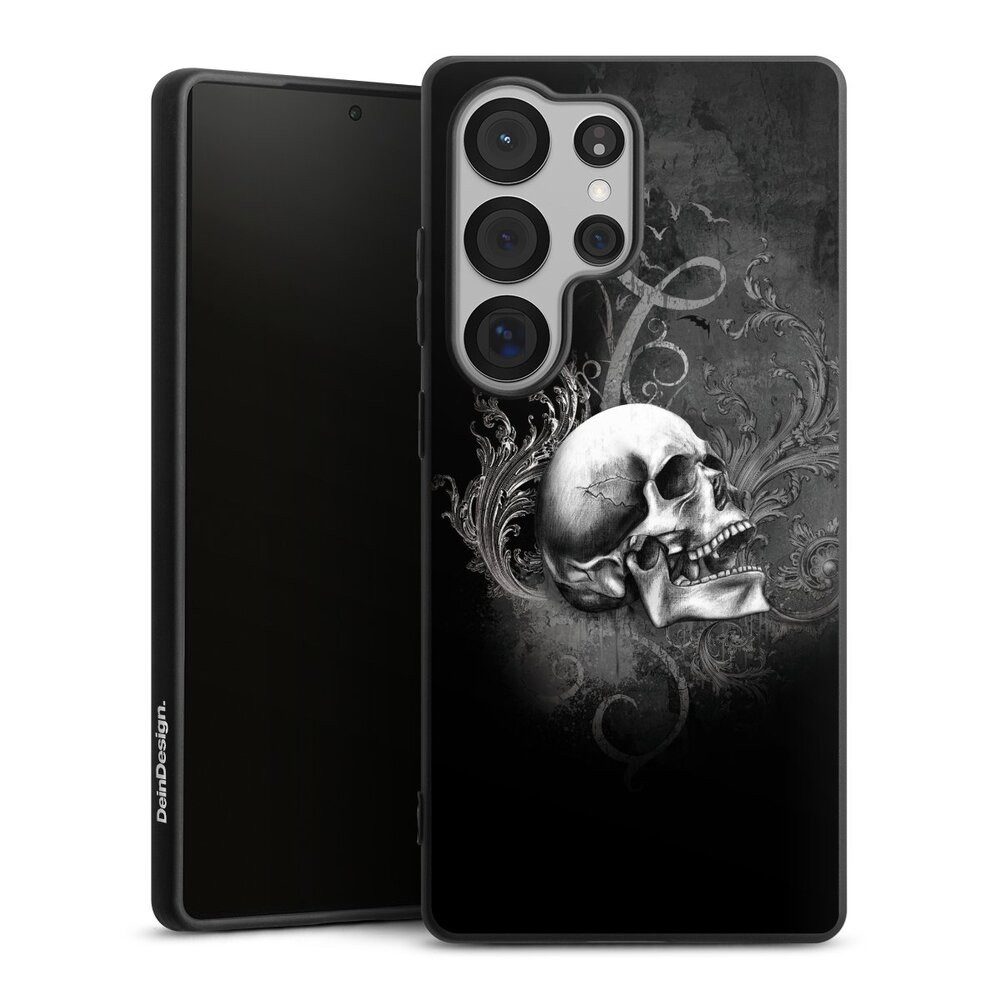DeinDesign Handyhülle Gothic Schädel Totenköpfe De Profundis, Samsung Galaxy S25 Ultra Silikon Hülle Premium Case Handy Schutzhülle