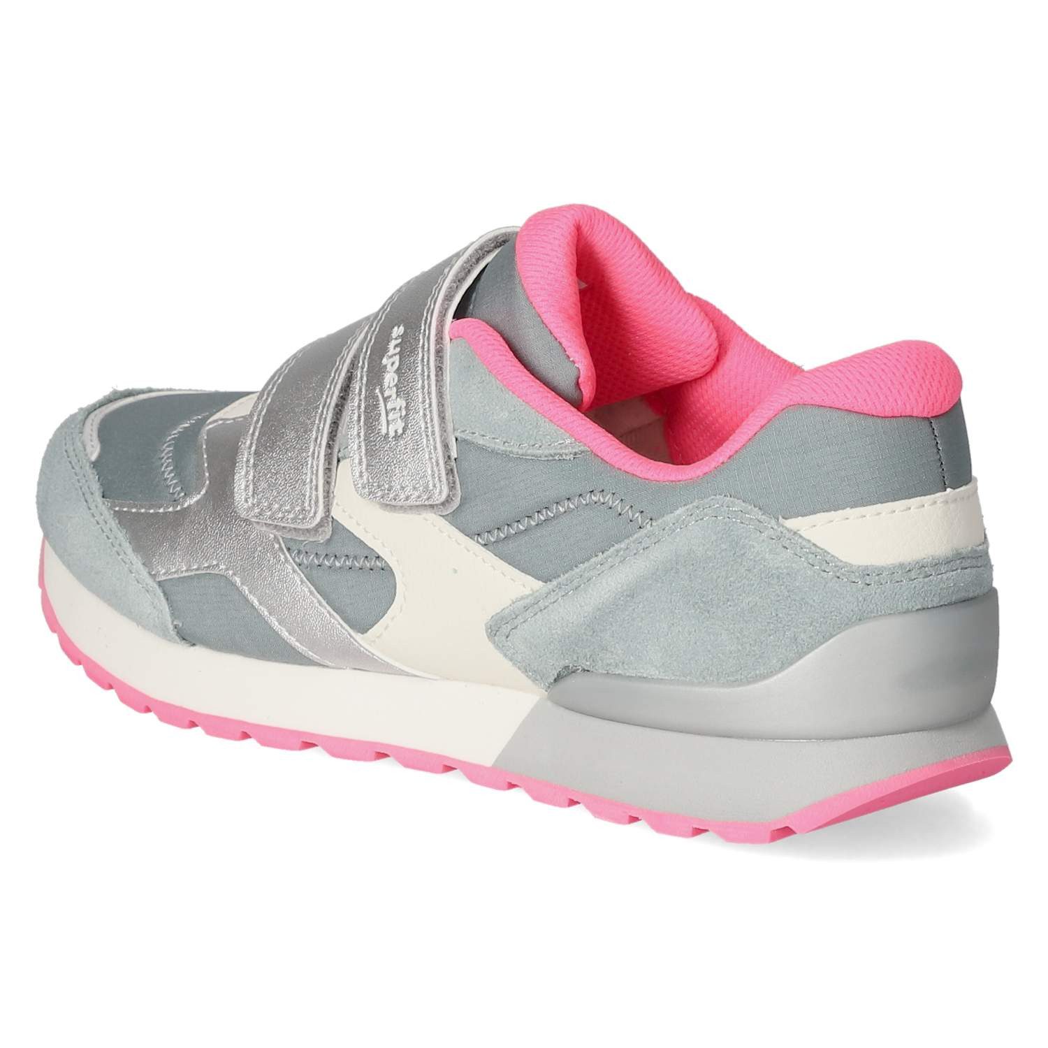 Superfit Superfit 1-009560-7500 Mädchen Leder & Textil grey Slipper