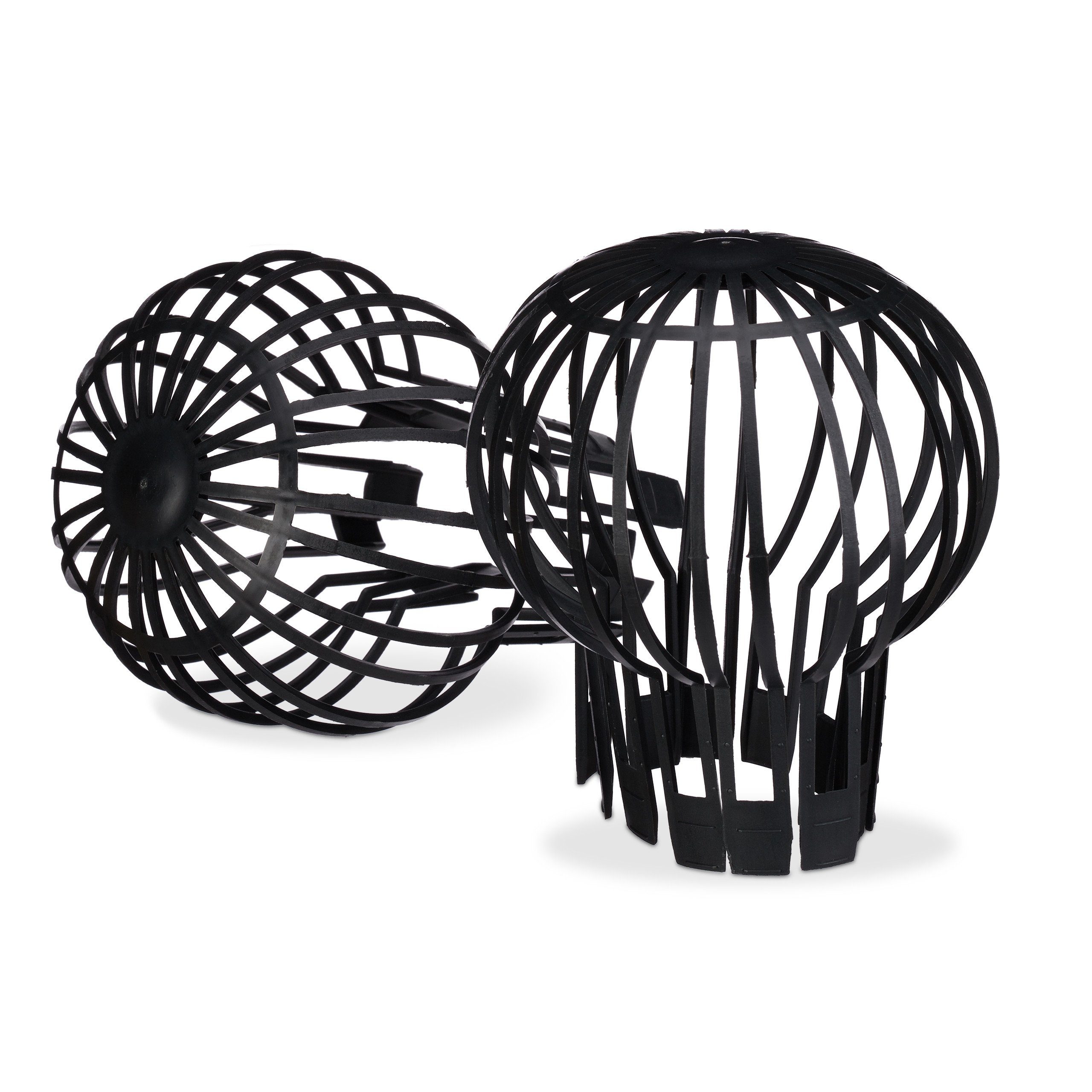 relaxdays Laubschutznetz Fallrohrschutz Laubstopp im 4er Set (4-St) – Bild 4 von 5